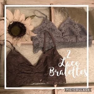 ⭐️ 2Lace Bralettes for One Low Price!! Sz Small⭐️